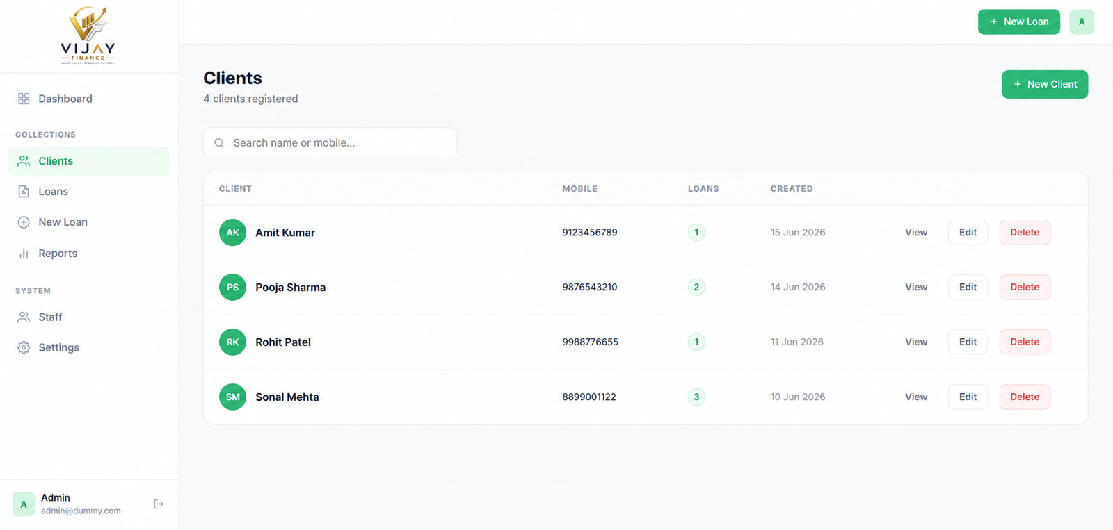 Client Register